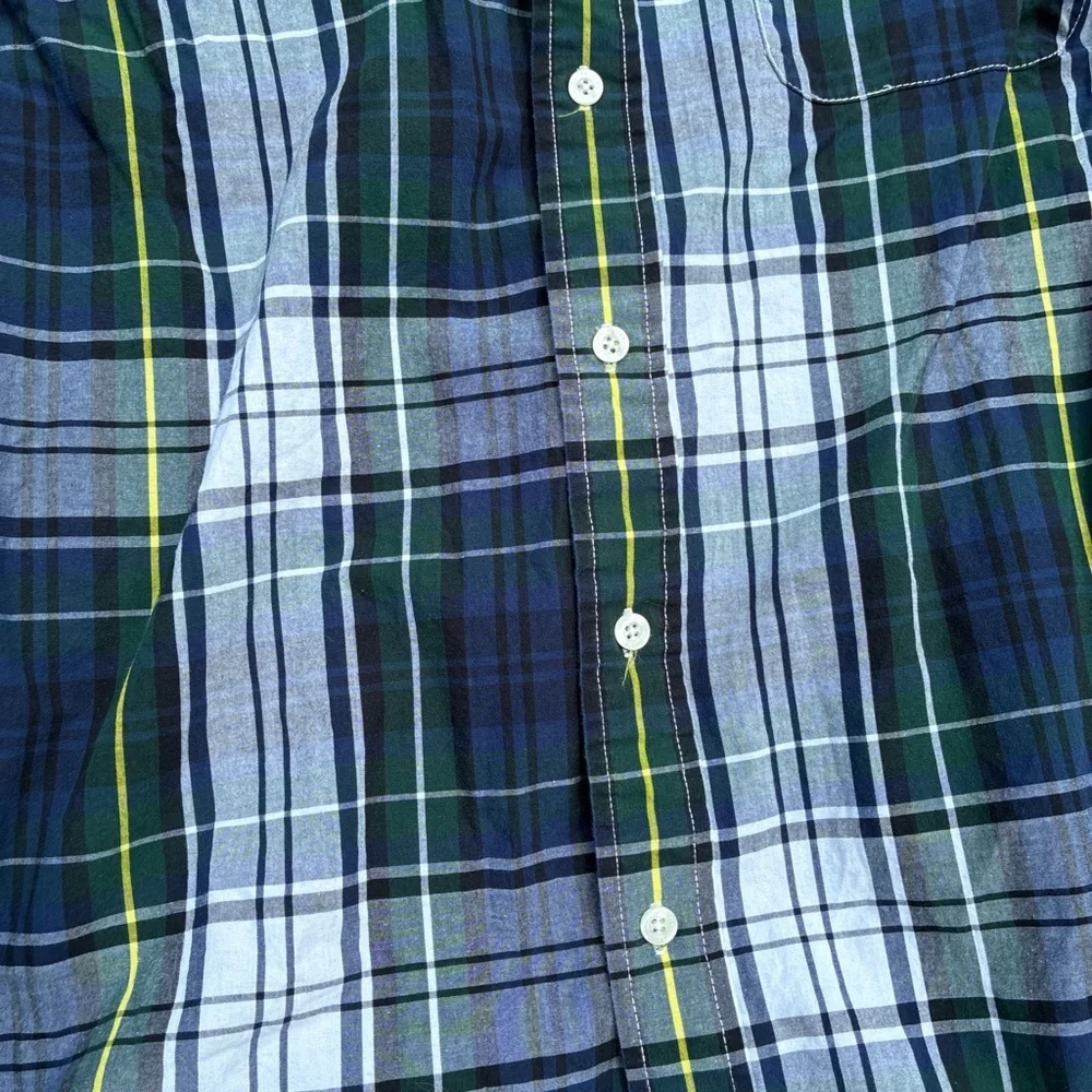 Polo by Ralph Lauren Green and Blue Casual Button Down Shirt - Picture 4 of 5